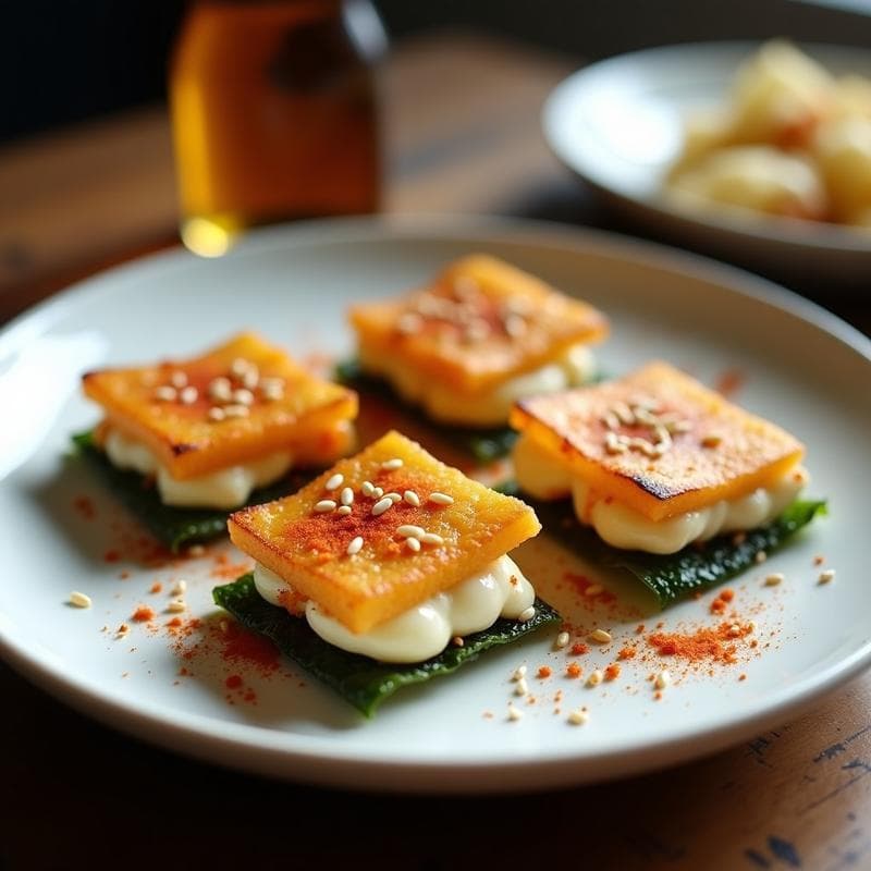 Crujientes de Algas Nori y Queso Feta: Receta en Airfryer Sin Harina en 12 Minutos