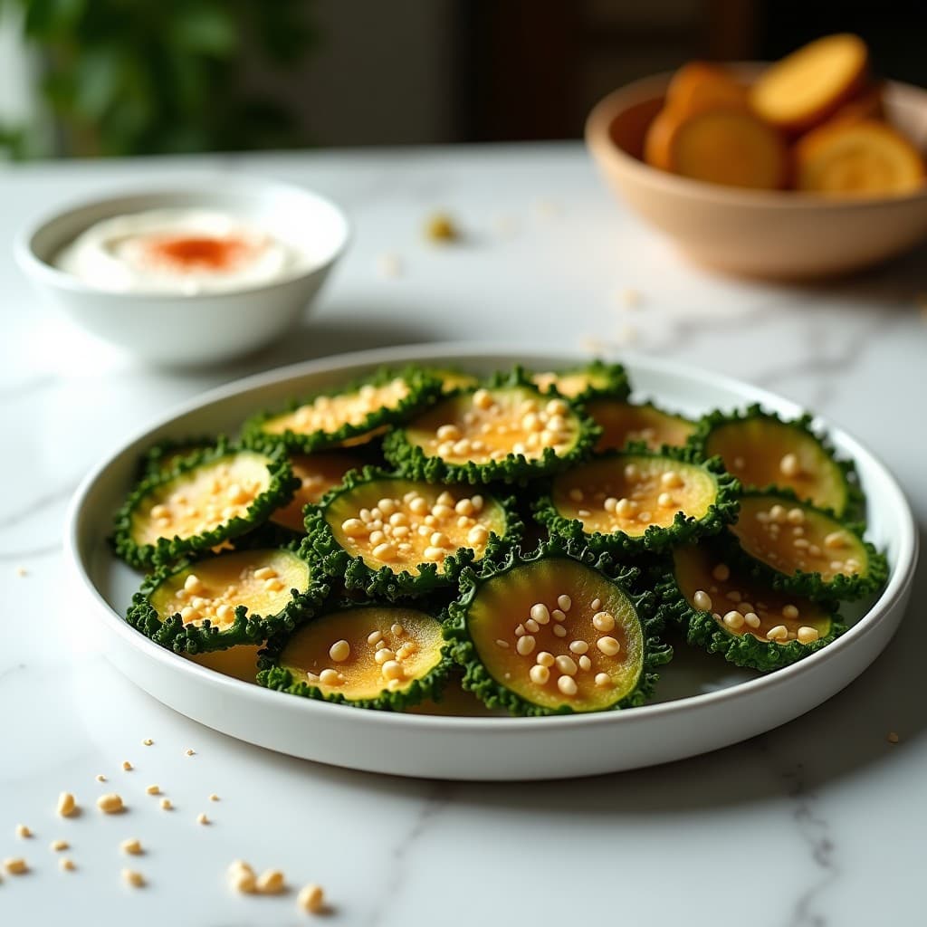 Crujientes de Col Rizada y Semillas de Sésamo: Snack Keto en Airfryer Sin Aceite