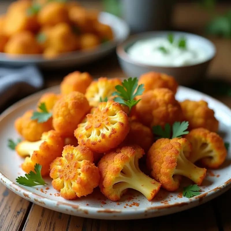 Crujientes de Coliflor al Pimentón y Ajo: Receta Española en Airfryer Sin Aceite