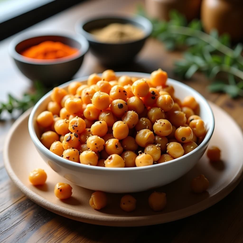 Crujientes de Garbanzos con Especias de Zaatar: Snack Sin Gluten para Picar