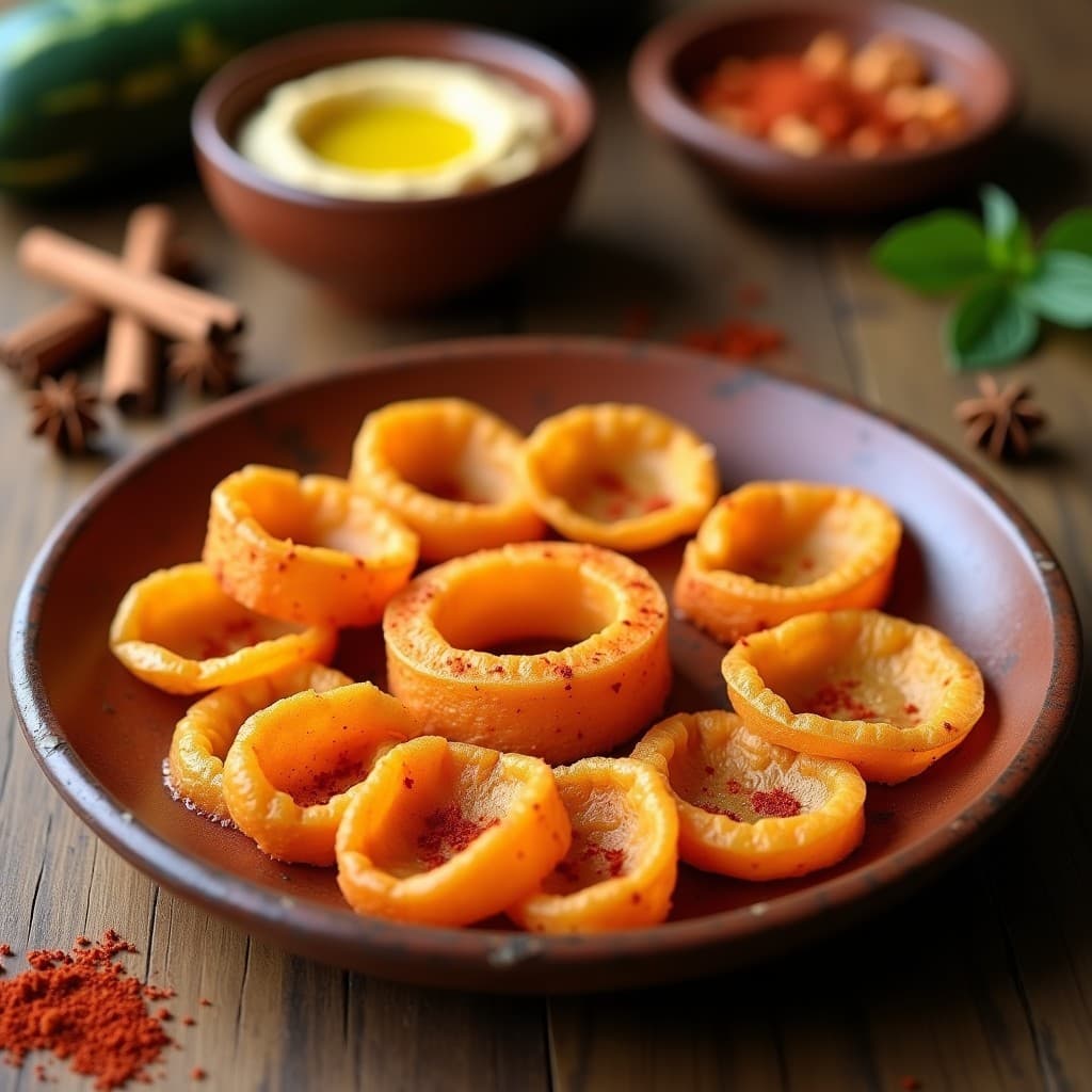 Crujientes de Piel de Sandía con Especias Ras el Hanout: Snack Marroquí Cero Residuo