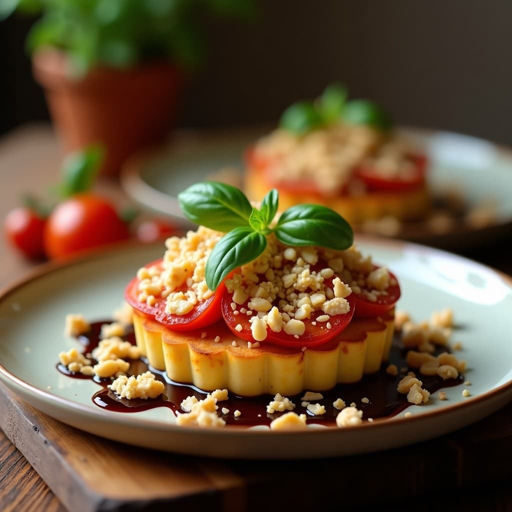 Crumble Salado de Tomates Secos y Queso de Cabra: Aperitivo Francés Sin Harina en 15 Minutos