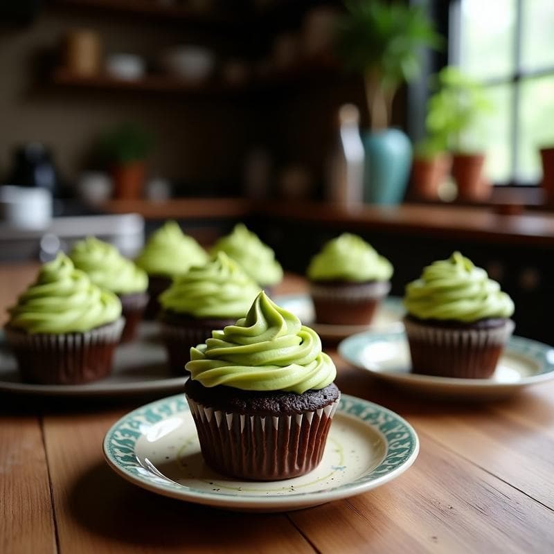 Cupcakes de Chocolate y Harina de Insectos con Frosting de Aguacate: Postre Sostenible y Keto