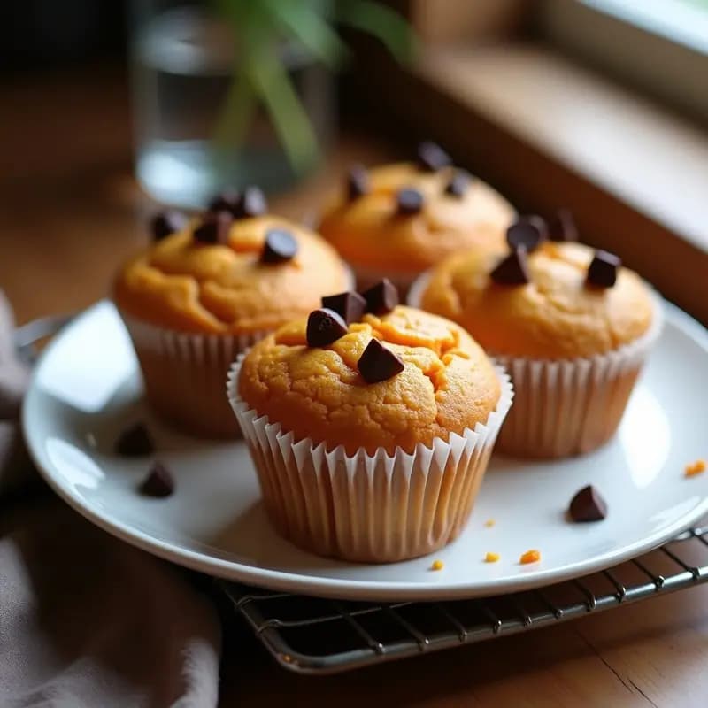 Cupcakes de Harina de Almendra y Puré de Batata: Postre Sin Gluten para Niños en Thermomix