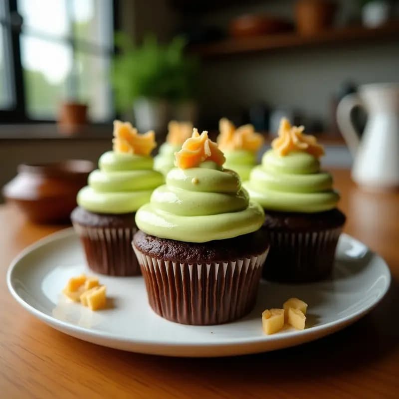 Cupcakes de Remolacha y Cacao con Frosting de Aguacate: Postre Vegano y Nutritivo