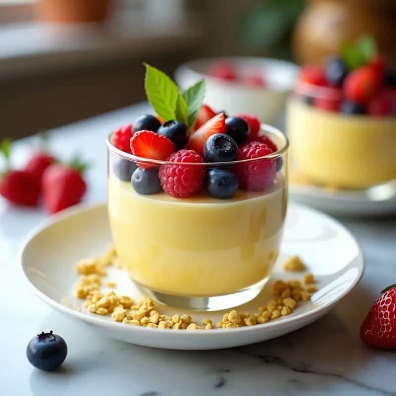 Curd de Limón Japonés con Frutos Rojos: Postre Sin Azúcar y Keto en 10 Minutos