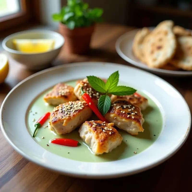 Cürküt de Pollo al Yogur y Menta: Receta Turca en Olla Exprés con Especias