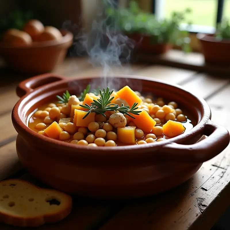 Curlau Valenciano con Calabaza y Garbanzos: Receta Tradicional de Otoño en 30 Minutos