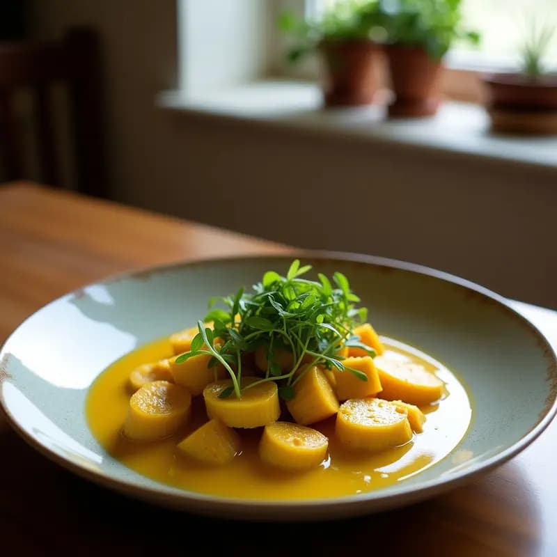 Curry de Algas Wakame y Coliflor: Receta Marina Vegana en Olla Express sin Gluten