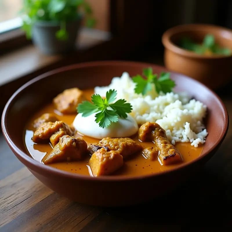 Curry de Cabra con Yogur y Cilantro: Receta de Sri Lanka en Thermomix