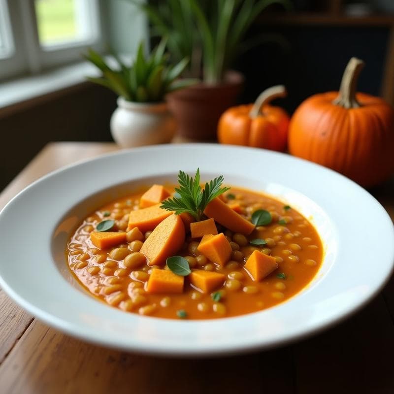 Curry de Calabaza Butternut y Lentejas Rojas: Receta India en Thermomix