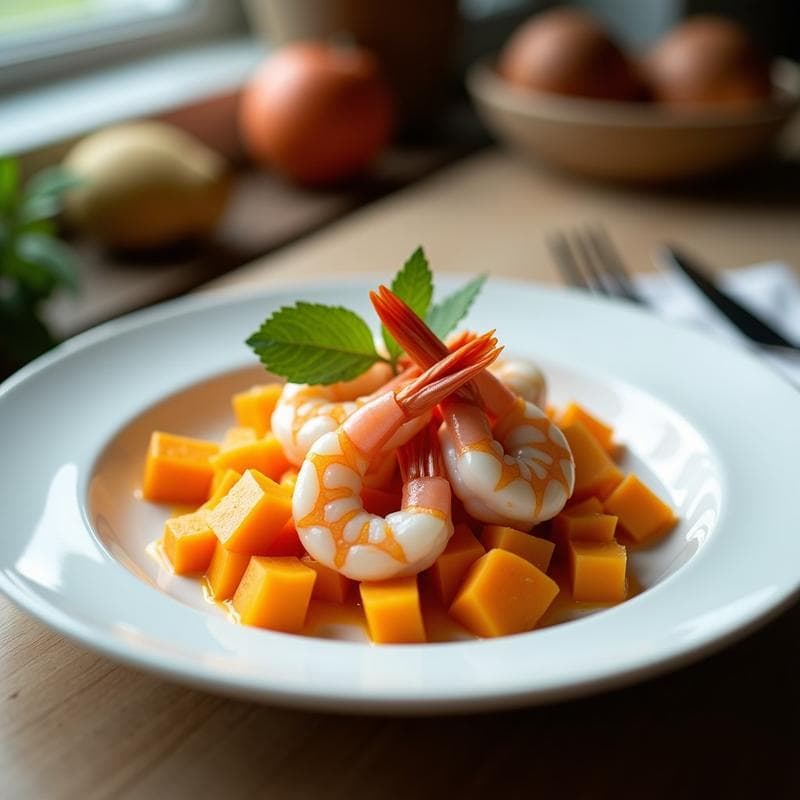 Curry de Camarones y Calabaza Butternut: Receta Tailandesa en Olla Lenta y Alta en Omega-3