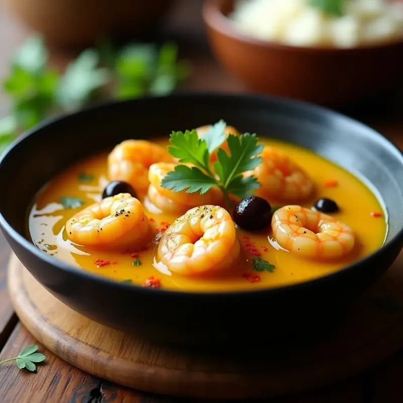 Curry de Camarones y Kokum: Receta India Costera Keto en Olla Lenta