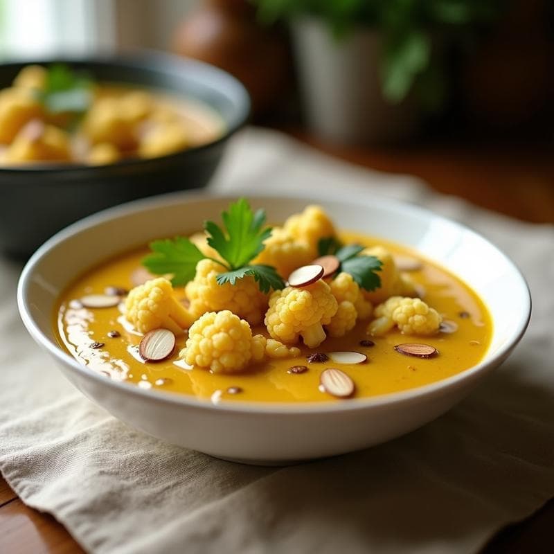 Curry de Coliflor y Aceite de Mostaza: Receta India Keto en Thermomix