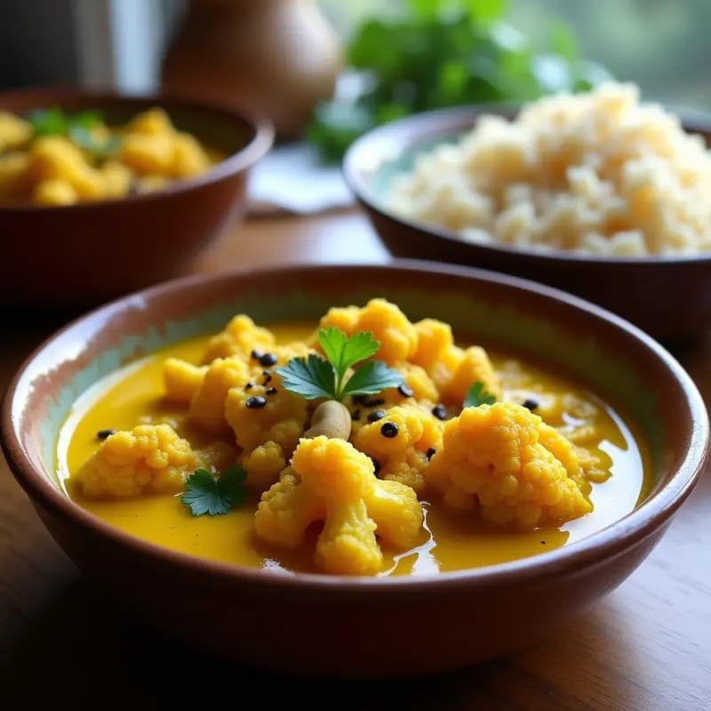 Curry de Coliflor y Anacardos: Receta India Vegana y Alta en Grasas Saludables