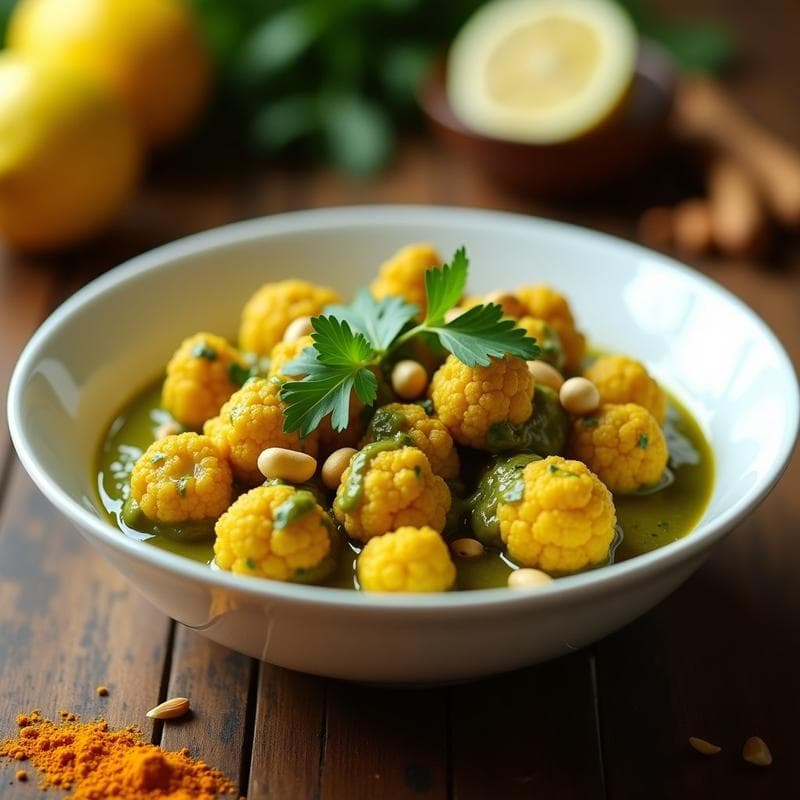 Curry de Coliflor y Viaje a la India: Receta Keto en Airfryer con Toque de Limón