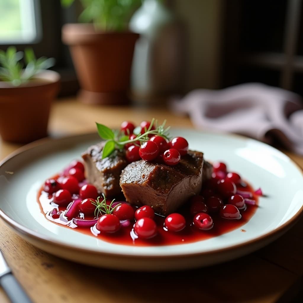 Curry de Cordero y Arándanos Rojos con Toque de Canela: Receta Escandinava en Olla Lenta Alta en Proteína