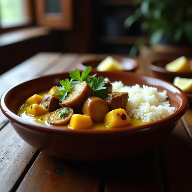 Curry de Cordero con Berenjenas y Yogur: Receta Pakistana Reconfortante en Olla Express
