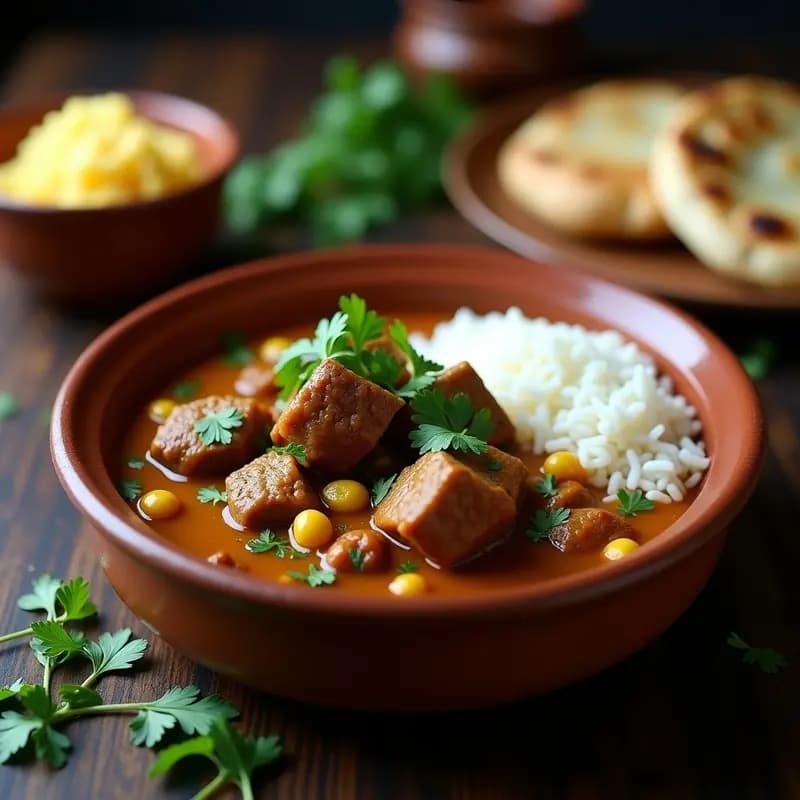 Curry de Cordero al Estilo Cachemir con Cardamomo: Receta India Alta en Proteína y Especias Exóticas