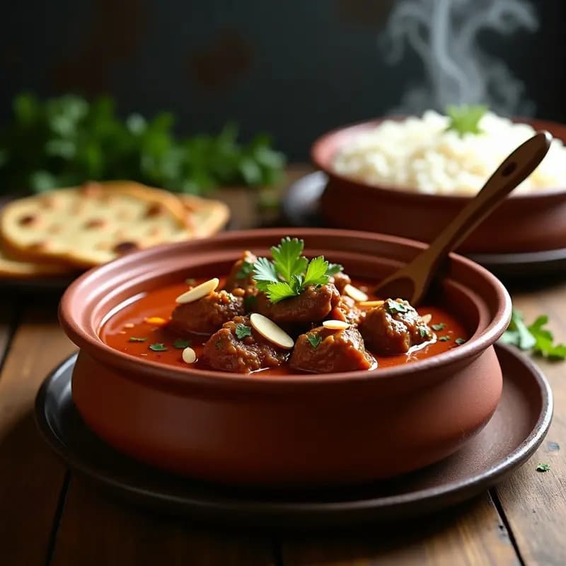 Curry de Cordero al Estilo Cachemira: Receta India con Especias Aromáticas y Yogur