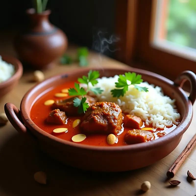 Curry de Cordero al Estilo Cachemiri: Receta India Picante y Aromática