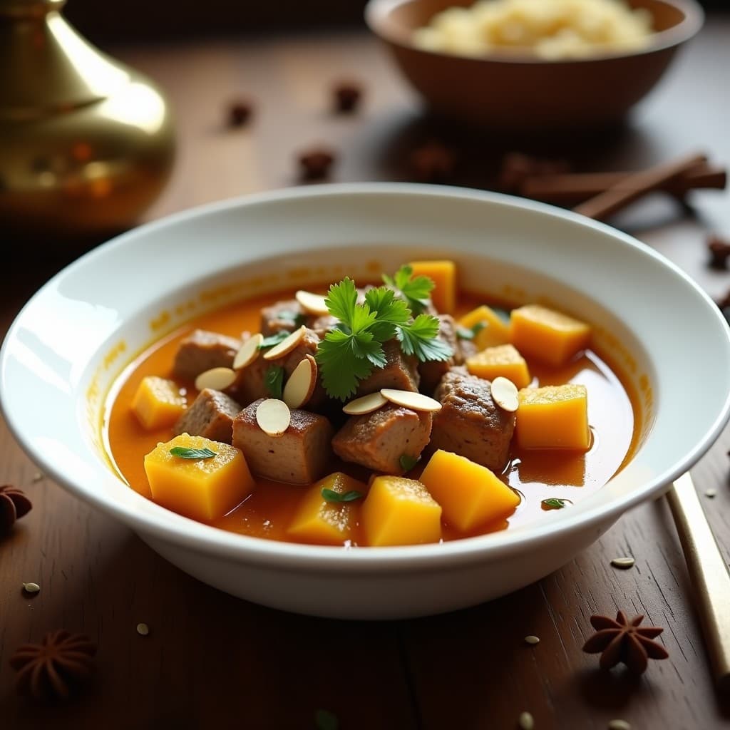 Curry de Cordero y Calabaza Butternut: Receta en Olla Express con Aroma a Especias Marroquíes