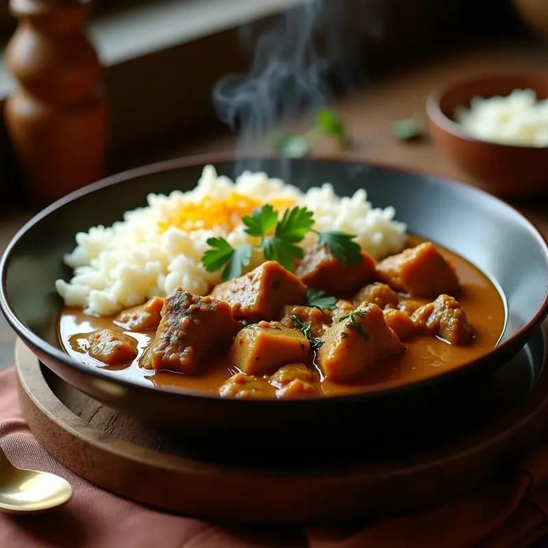 Curry de Cordero al Estilo Indio: Receta con Especias Aromáticas y Arroz Basmati