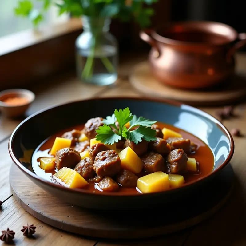 Curry de Cordero con Garrett y Patatas: Estofado Inglés de Invierno