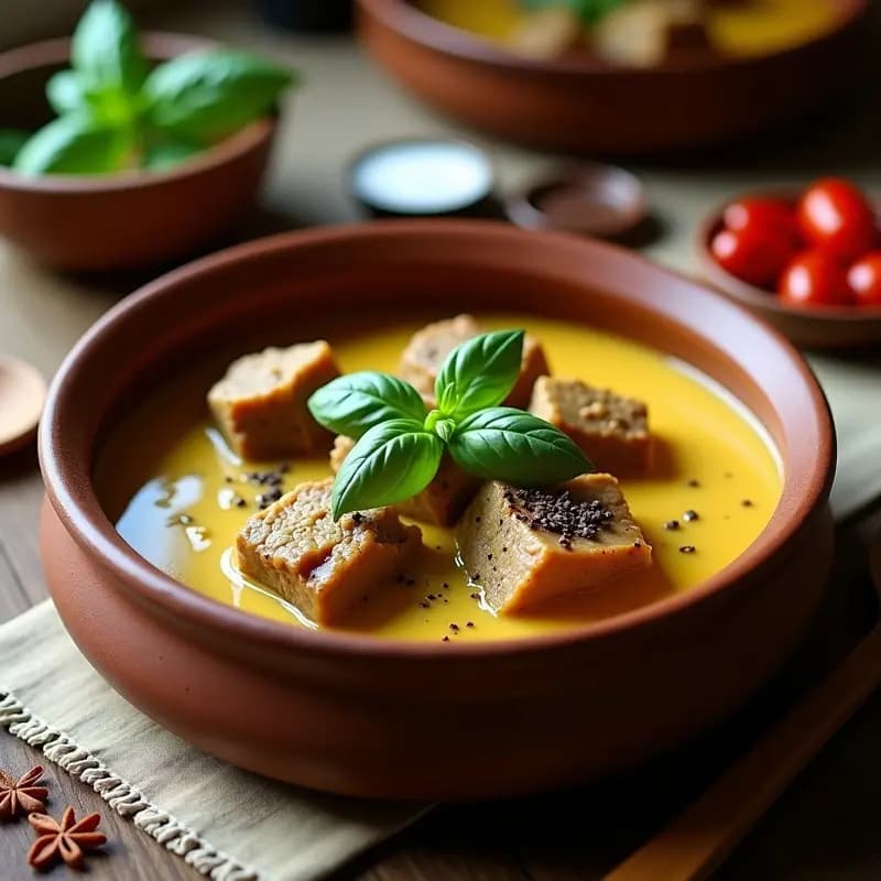 Curry de Cordero Mongol con Leche de Yegua Fermentada: Receta Tradicional Alta en Proteínas