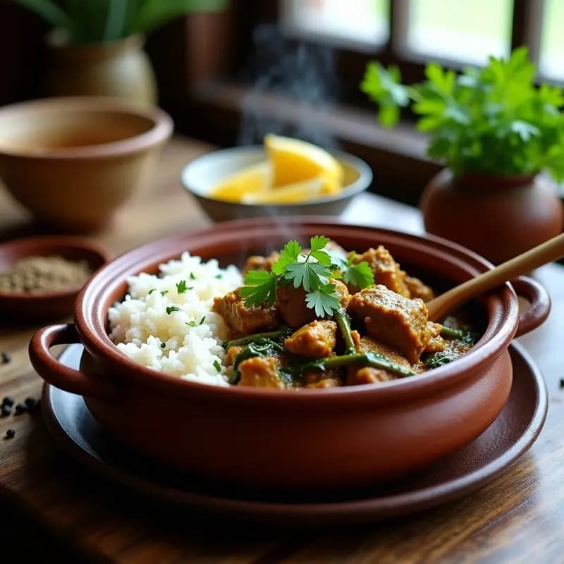 Curry de Cordero Nepali con Espinacas Frescas: Receta del Himalaya en 45 Minutos con Aroma a Especias