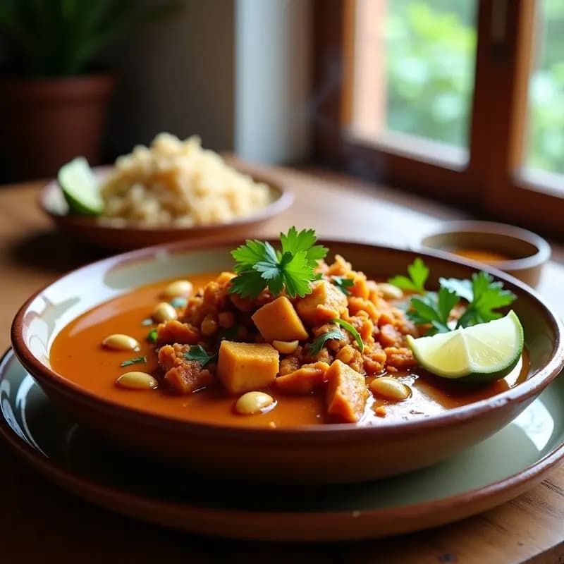 Curry de Jackfruit y Anacardos en Salsa de Tamarindo: Receta India Vegana y Picante