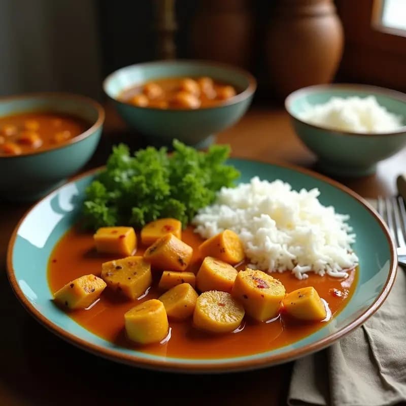 Curry de Jackfruit y Coco: Receta Sri Lankesa Vegana con Especias Auténticas
