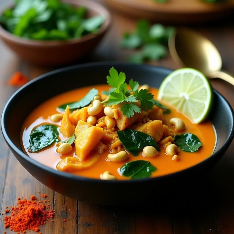 Curry de Jackfruit y Espinacas al Coconut Milk: Receta Vegana en Olla Express en 20 Minutos