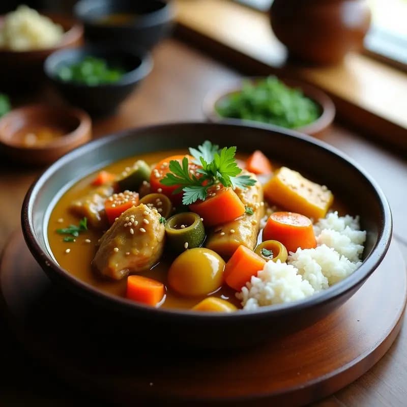 Curry Japan de Pollo y Verduras: Receta Japonesa Reconfortante en 25 Minutos