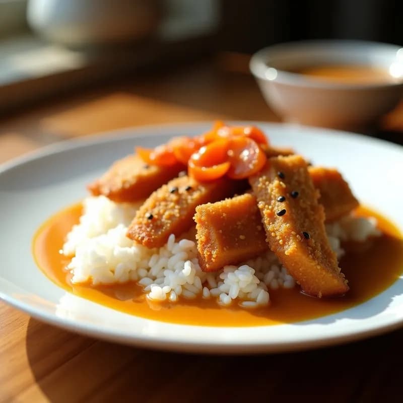 Curry Japonés Katsu: Receta Crujiente en Airfryer con Salsa Umami en 30 Minutos