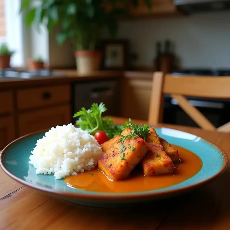 Curry Japonés Katsu Kare: Receta Tradicional con Salsa de Uva y Cerdo Empanado en 40 Minutos