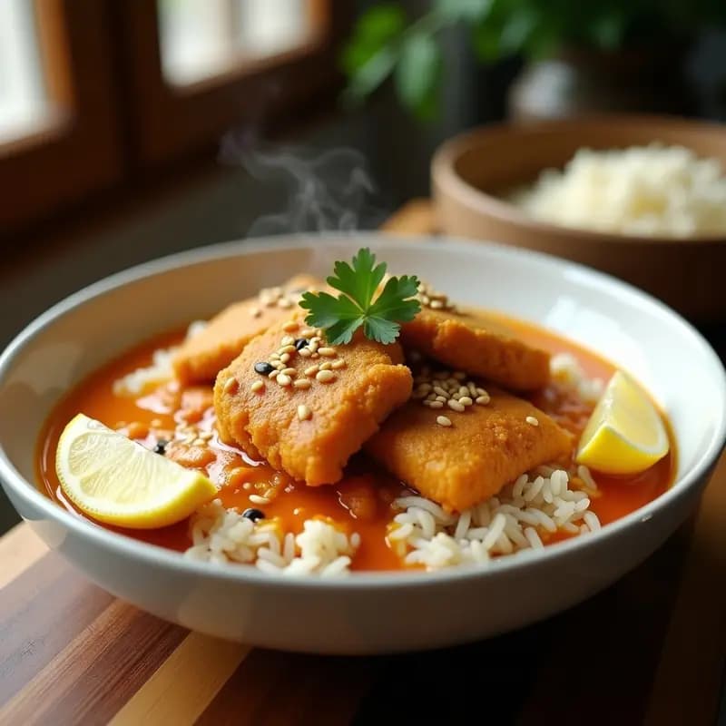 Curry Japonés de Pollo Katsu con Arroz Basmati: Receta Reconfortante y Alta en Proteína