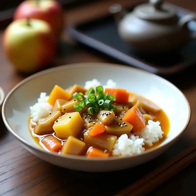 Curry Japonés de Pollo y Manzana: Receta de Kare Raisu con Toque Dulce en 30 Minutos