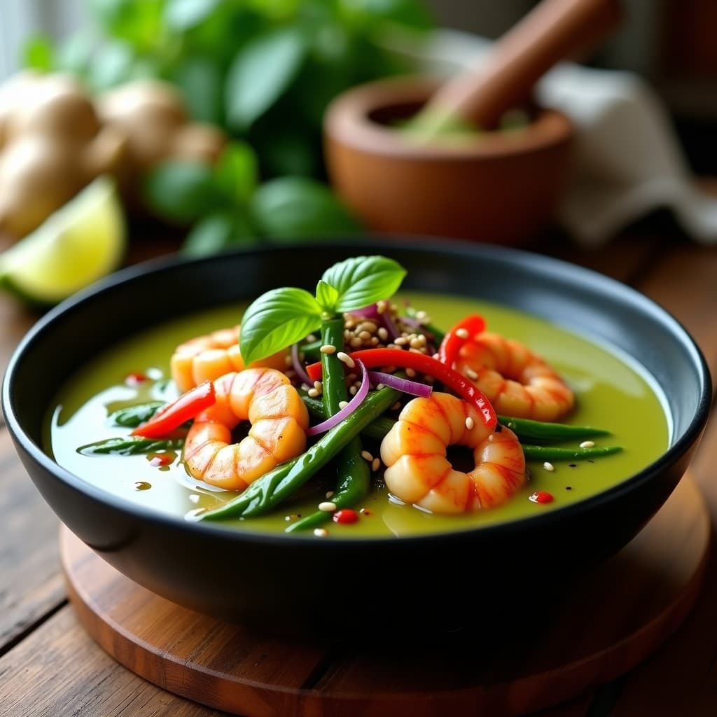 Curry de langostinos y lechuga de mar: Receta tailandesa alta en omega-3 en 20 minutos