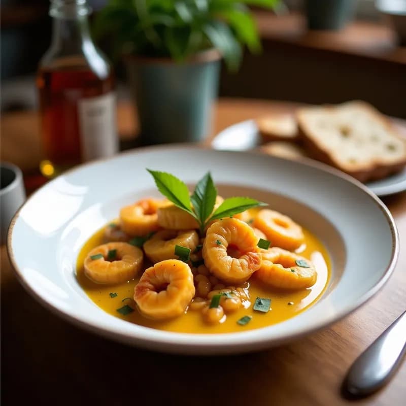 Curry de Camarones con Naranja: Receta Tailandesa en 25 Minutos con Toque Cítrico