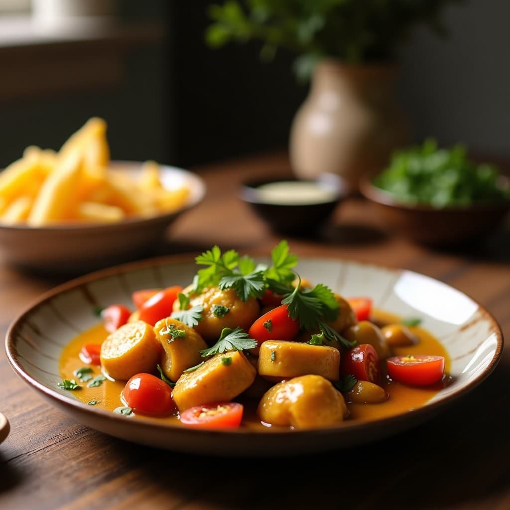 Curry de Pollo al Cacao y Chile Piquín: Receta Mexicana Gourmet en Olla Lenta
