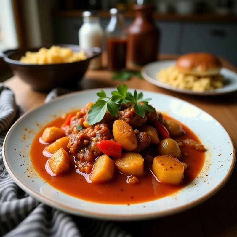 Curry Rojo Tailandés con Ternera en Airfryer: Receta Express con Café para Aromas Profundos