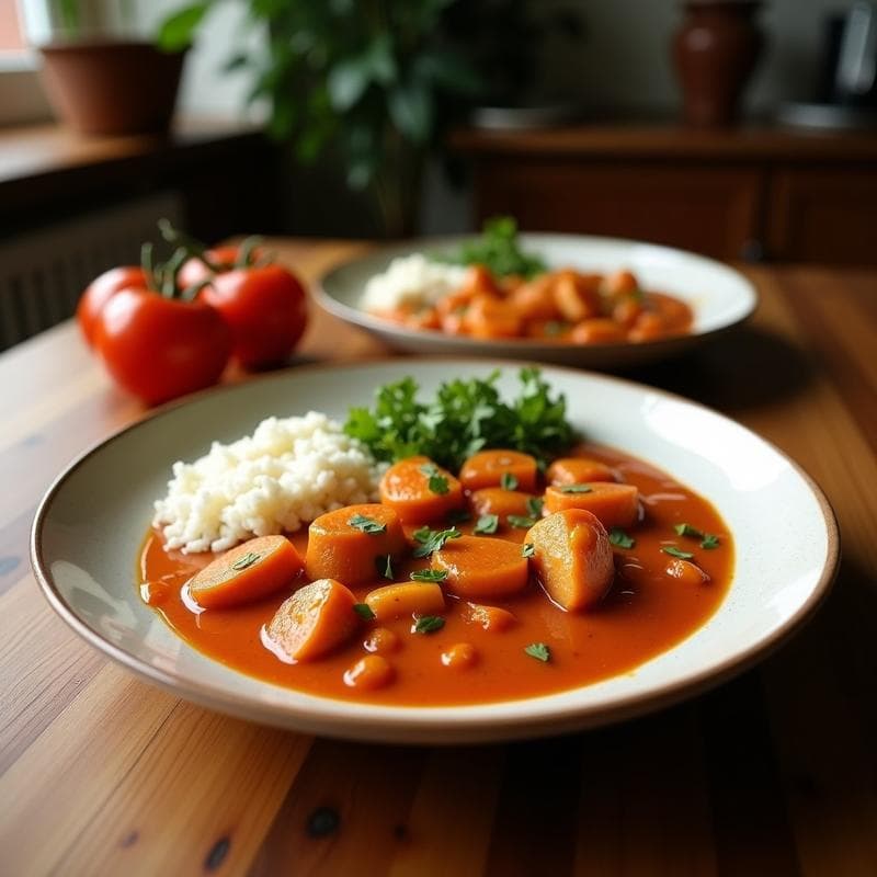 Curry Rojo de Coliflor y Anacardos: Receta Tailandesa en Thermomix Sin Lácteos