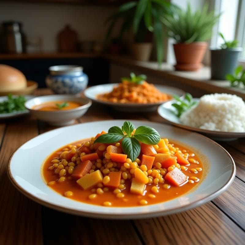 Curry Rojo de Lentejas y Coco: Receta en Thermomix con Sabor Tailandés Auténtico