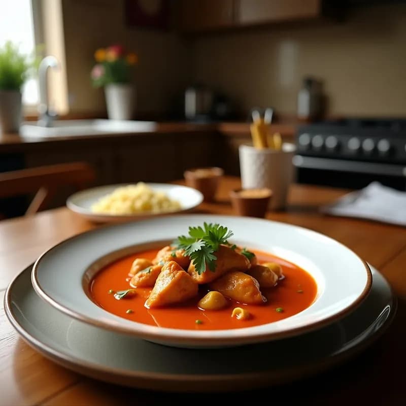 Curry Rojo Tailandés Auténtico con Pollo: Receta Tradicional en 30 Minutos
