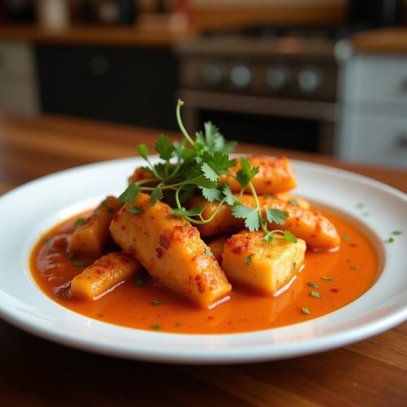 Curry Rojo Tailandés con Pescado Blanco: Receta en Airfryer en 25 Minutos y Sin Lactosa
