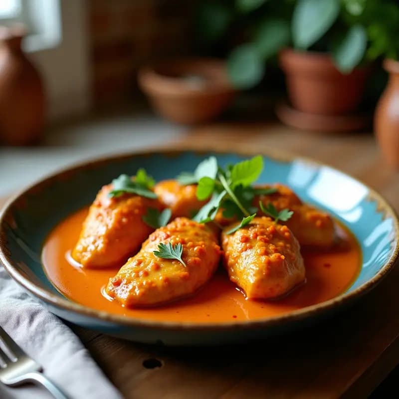 Curry Rojo Tailandés de Pollo en Airfryer: Sabores Auténticos en 25 Minutos
