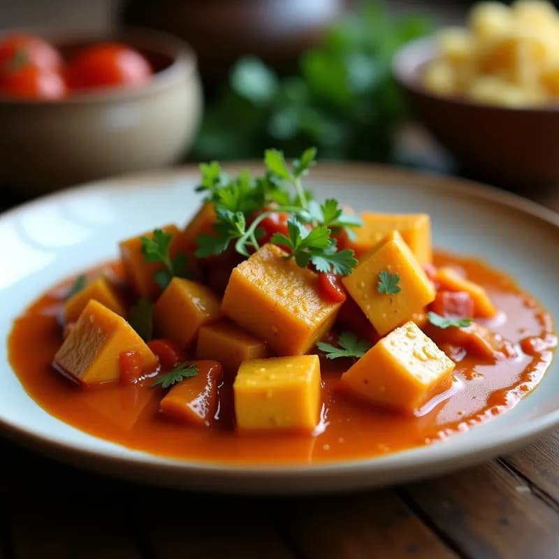 Curry Rojo Tailandés con Tofu: Receta Vegana Alta en Proteína y Sin Gluten