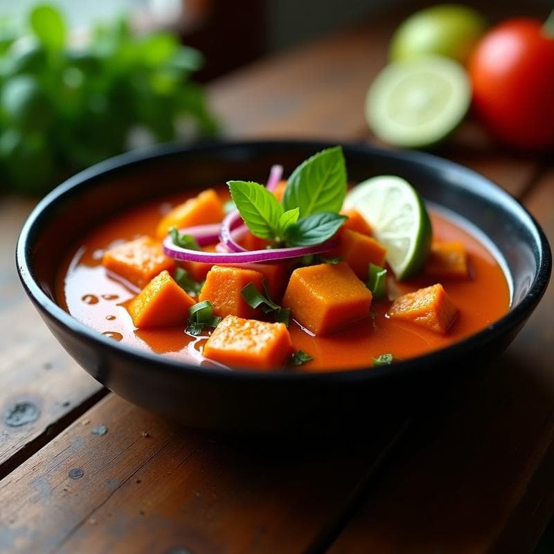 Curry Rojo de Tempeh en Airfryer: Receta Vegana Ultracremosa y Sin Remover