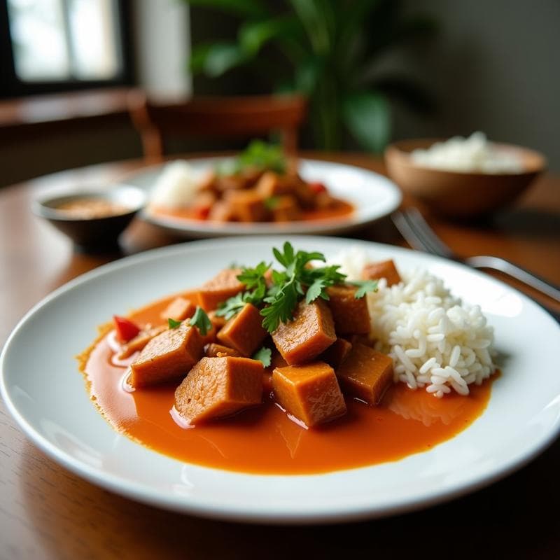 Curry Rojo de Ternera en Airfryer: Receta Tailandesa Rápida y Especiada en 25 Minutos